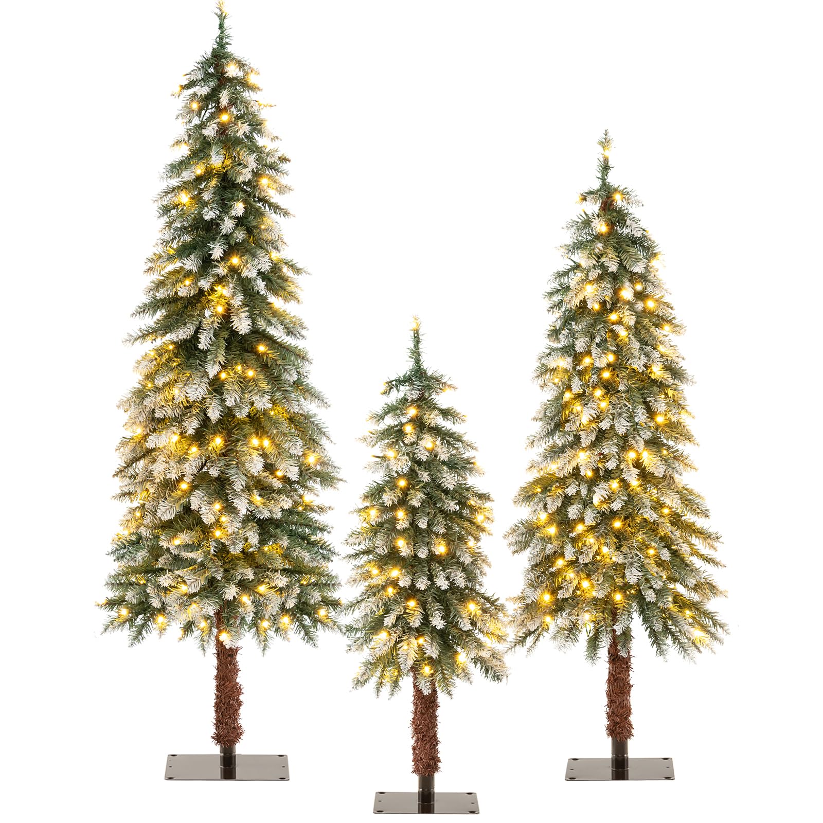 Amazon.com: HAPPYGRILL 3/4/5FT Set of 3 Artificial Christmas Trees